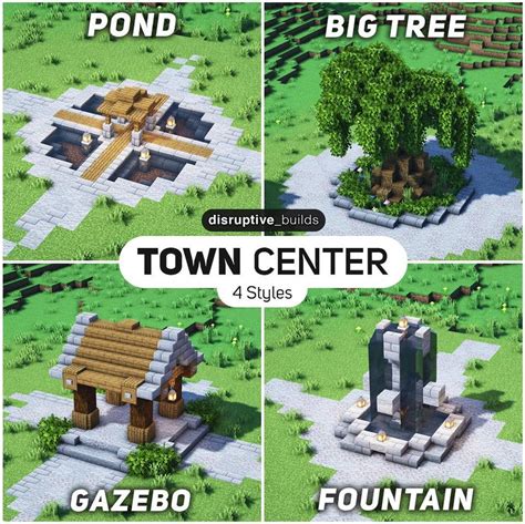 town center minecraft ideas.